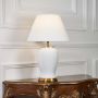 Shiny White Ceramic Table Lamp