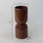 Elico Vase - Brown