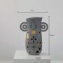 Barrit Ceramic Flower Vase - Grey