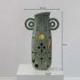 Barrit Ceramic Flower Vase - Green