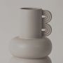 Deniz Deco Vase Grey Closeup
