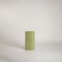 Evie Vase Olive White Background