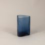 Luxury Glass Vase Blue Side Angle