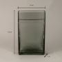 Ribbed Glass Vase - Small