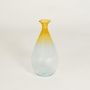 goccia glass vase white background