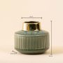 Pitcher Green Gold Ceramic Vase - Large