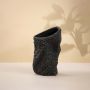 Tombstone Black Ceramic Vase White Background 1