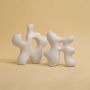 Sporadic White Ceramic Vase Grouped