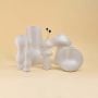Nefer White Ceramic Vase