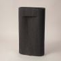 Industrial Black Ceramic Vase LargeSide Angle