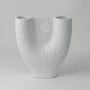 Overlay White Ceramic Vase