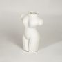 female torso decorative vase white white background 1
