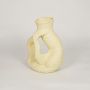 zhu coiled ceramic vase yellow white background 1