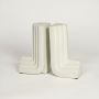 zagora ceramic bookends white white background 1