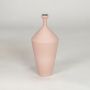 Pink ceramic flower vase modern decorative vase for tabletop shelf console living room interior home decor styling.