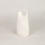 bisque jug ceramic vase white white background 1