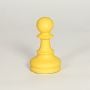 pawn ceramic table decor yellow white background