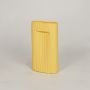 industrial yellow ceramic vase medium white background 1