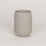 inverted edvin ceramic vase grey white background
