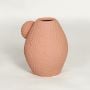 sabbie strawberry ceramic vase white background 1