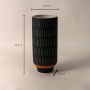 Black Scandinavian Ceramic Vase
