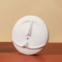 White Minimalist Face Figurine Ceramic Wall Vase - Small