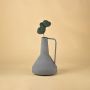Funnel Metal Vase Grey Lifestyle
