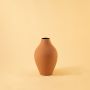 Mirage Metal Vase Light Peach White Background