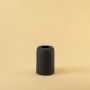 Papier Ridge Metal Vase Black White Background