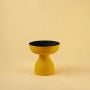 Takht Metal Vase Yellow White Background
