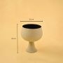Opus Metal Vase Grey