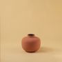 Gharvi Metal Vase Peach White Background