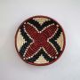 Tribus Handwoven Sabai Grass Hanging Wall Basket - Red