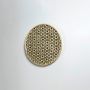 Bamboo Boho Tray & Wall Basket - Beige & Black