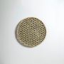 Bamboo Boho Tray & Wall Basket - Beige & Black