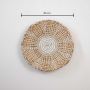 Summer Sunshine Handwoven Sabai Grass Hanging Wall Basket Medium - White