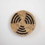Summer Sunshine Handwoven Sabai Grass Hanging Wall Basket Medium - Black