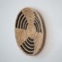 Hamito Style Handwoven Sabai Grass Hanging Wall Basket - Black & Brown