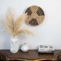 Hamito Style Handwoven Sabai Grass Hanging Wall Basket Black Brown Lifestyle