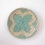 Berrada Handwoven Sabai Grass Hanging Wall Basket - Turquoise