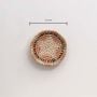 Anisah Handwoven Sabai Grass Hanging Wall Basket Medium - Pink