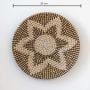Ramira Handwoven Sabai Grass Hanging Wall Basket - Black