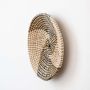 Waldo Handwoven Sabai Grass Hanging Wall Basket Black & White - Large