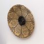 Evander Handwoven Sabai Grass Hanging Wall Basket - Black