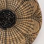 Evander Handwoven Sabai Grass Hanging Wall Basket - Black