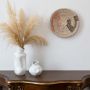Yesenia Handwoven Sabai Grass Hanging Wall Basket White Lifestyle