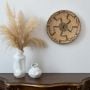 Kadynce Handwoven Sabai Grass Hanging Wall Basket Black Lifestyle