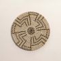Abstract Black & Beige Handwoven Wall Basket