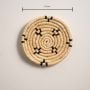 Shallow Handwoven Wall Basket Decor