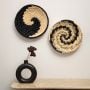 Wave Black & Beige Wall Hanging Basket